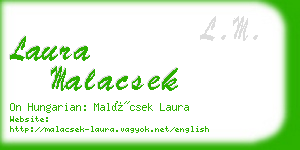 laura malacsek business card